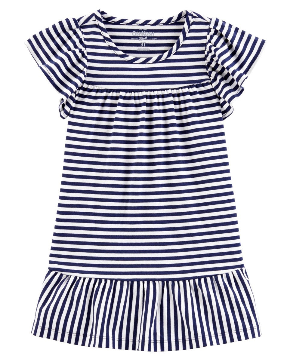 Striped Ruffle Dress