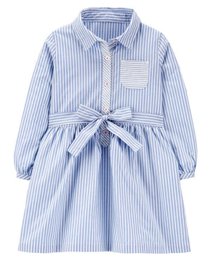 Striped Shirt Dress