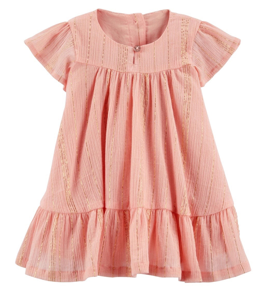 Rose Gold Ruffle Dress