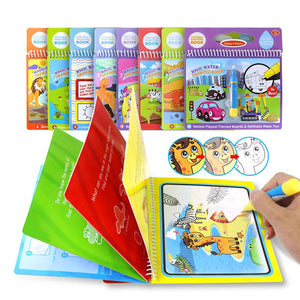 Magic Water Drawing Book Coloring Book Doodle & Magic Pen Painting Drawing Board For Kids Toys Birthday Gift